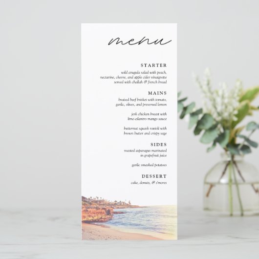 La Jolla Cove Menu Mariage (Debout devant)