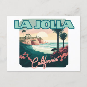 La Jolla Cove San Diego California Retro Briefkaart