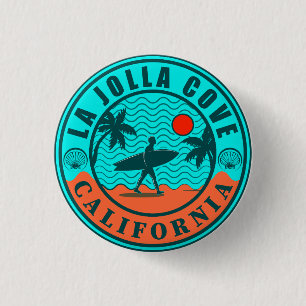 La Jolla Cove San Diego California Souvenirs Ronde Button 3,2 Cm