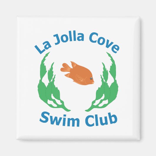 La Jolla Cove Zwemclub Logo magneet (Voorkant)
