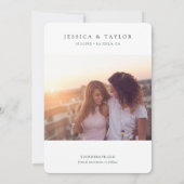 La Jolla Custom Photo Save the Date Kaart (Achterkant)