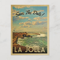 La Jolla Enregistrer La Date Cartes Postales Vinta