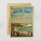La Jolla Save the Date  Briefkaarten (Voorkant / Achterkant)