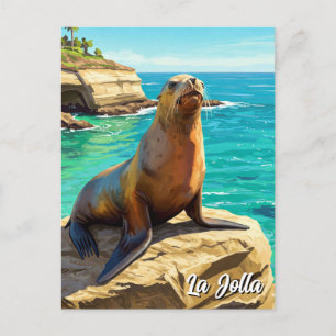 La Jolla Zee Lion Californië Reizen Briefkaart