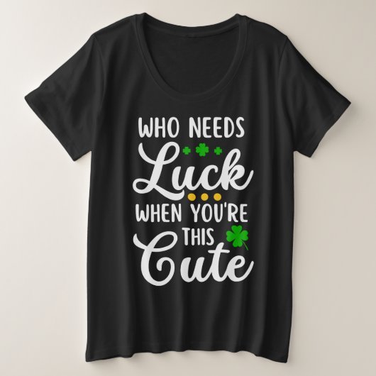 La journée drôle de la Saint-Patrick pour femmes (Design devant)