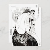 La jupe Peacock par Aubrey Beardsley Carte postale (Devant / Derrière)