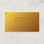 La justice d'or mesure le carte de visite (Dos)