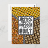 La justice ne peut pas être imposée - Carte postal (Devant / Derrière)
