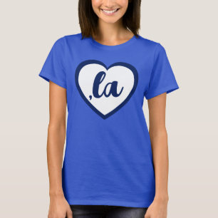,la KAMALA hart blauw democraat tekst T-shirt
