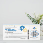 La ketmie fleurit le mariage de carte (Debout devant)