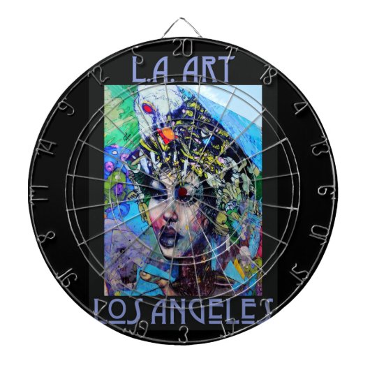 LA Kunst Dartbord (Voorkant)