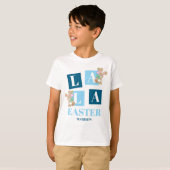La La Easter Cute Bunny Kids T-Shirt (Voorkant volledig)