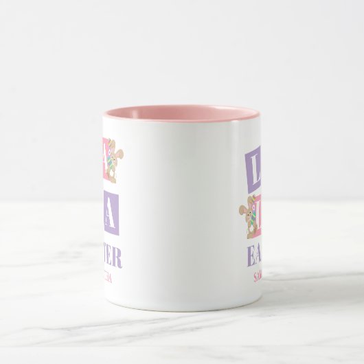 La La Easter Cute Spring Bunny Mug (Centre)