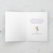 La La Easter Pastel Bunny Greeting Card Kaart (Binnen)