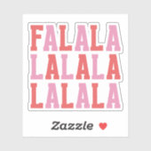 LA LA LA LA | Kerstmis Sticker (Vel)