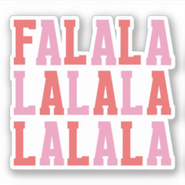 LA LA LA LA | Kerstmis Sticker