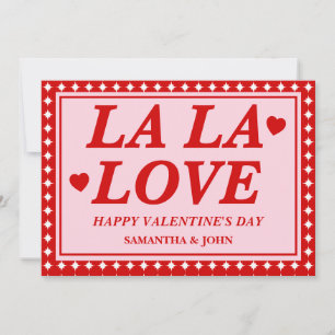 La La Love Valentijnsdag Romantische kaart
