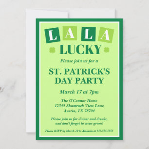 La La Lucky Invitation numérique pour la fête de l