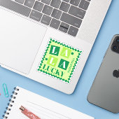 La La Lucky St. Patrick’s Day Custom Name Sticker (Laptop met iPhone)