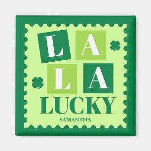 La La Lucky St. Patrick's Day Persoonlijk  Magneet