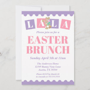 La La Pasen Brunch Uitnodiging