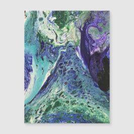 La Laguna #1 schilderij in blauw, blauwgroen, wit 