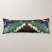 La Laguna schilderij zwart blauw blauwgroen wit Lichaamskussen (Voorkant)