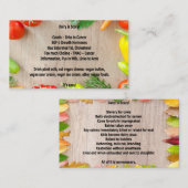 La laiterie est carte effrayante de "affaires" (Devant / Derrière)