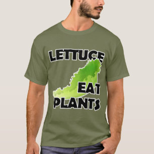 La laitue mangent des plantes - T-shirt végétali