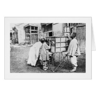 La lanterne magique, c.1870 (photo de b/w)