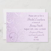 La lavande tourbillonne les cartes nuptiales (Dos)