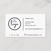 La lecture est la librairie Cool - Carte de visite (Dos)