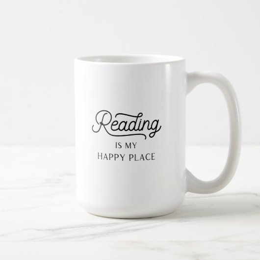 La lecture est ma tasse d'endroit heureux (Droite)