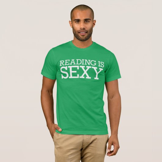 La lecture est sexy T-shirt (Devant entier)