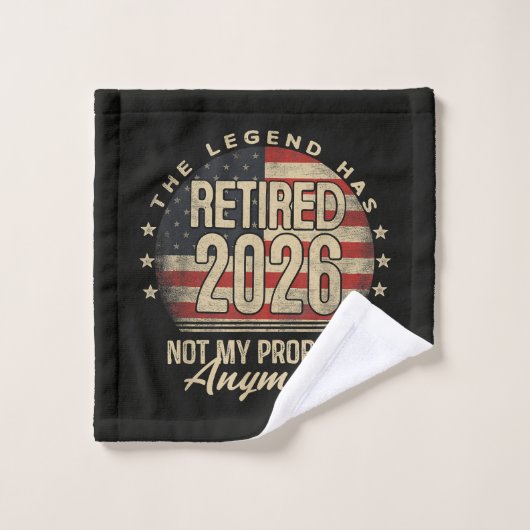La légende a pris sa retraite 2026 drôle (Gant de toilette)