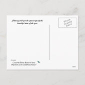 La Légende de la Carte Postale au Flocon de Neige (Dos)