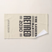 La Légende De La Retraite Du Cotravailleur A Retra (Serviette à main)