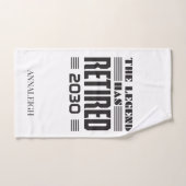 La Légende De Retraite Personalisée De Boss A Retr (Serviette à main)