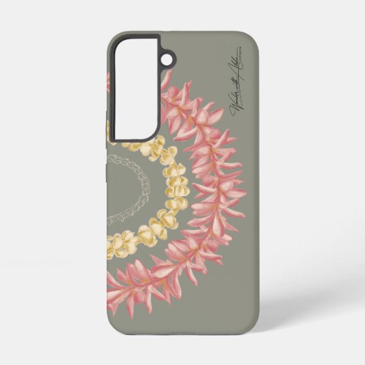 Lā Lei door Wander met Aloha Samsung Galaxy Hoesje (Achterkant)