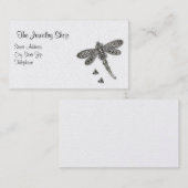 La libellule a décoré le carte de visite (Devant / Derrière)