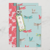 La libellule rêve la carte 2 de TY (Devant / Derrière)