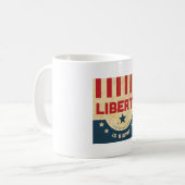 La liberté est tasse de café de montée (Devant gauche)