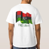 La Libye libre - drapeau libyen des T-shirts de (Dos)
