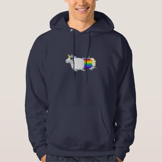 La licorne pète sweat - shirt à capuche (Devant)