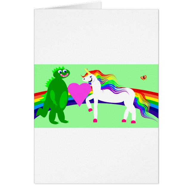 La licorne voit le dinosaure (Devant)