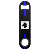 La Ligne Bleue Mince Symbolique sur le drapeau can (Devant)