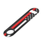 La ligne rouge mince américaine symbole (Dos Angle)