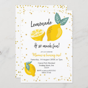 La limonade et une invitation si amusante