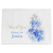 La lobélie bleue fleurit le sac bleu blanc de (Devant)