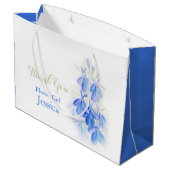 La lobélie bleue fleurit le sac bleu blanc de (Dos Angle)